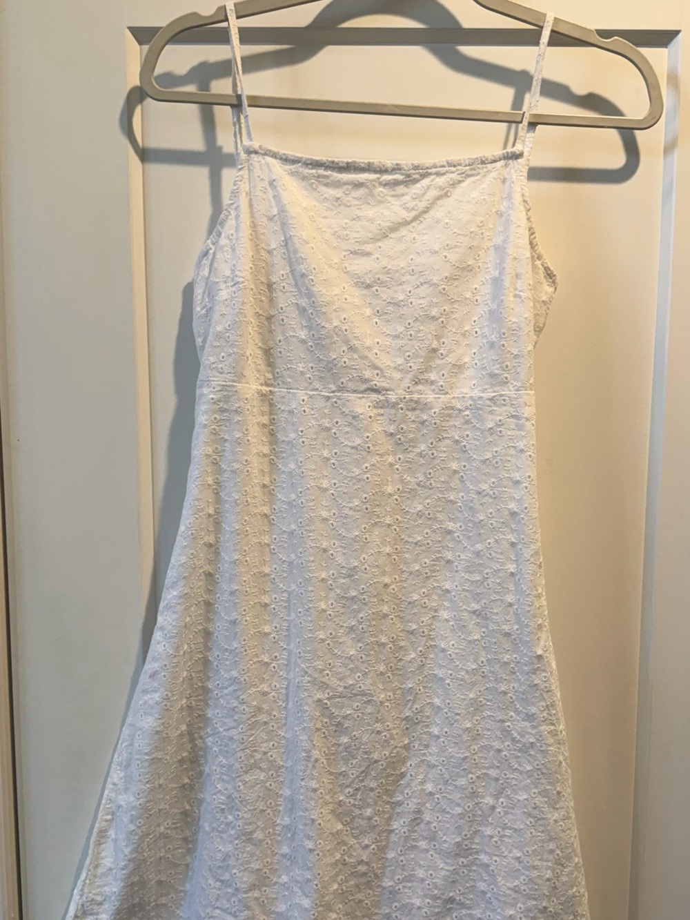 Roxy White Eyelet Spaghetti Strap Sundress